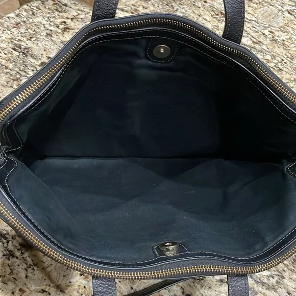 Fossil Shoulder/Laptop Bag Black Leather